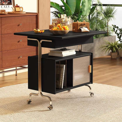 Nordic Wood 3-Tier Storage — Black