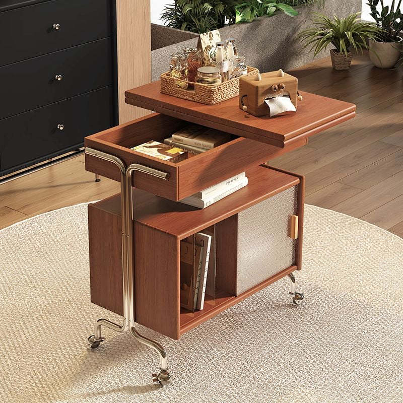Nordic Wood 3-Tier Storage — Walnut Color