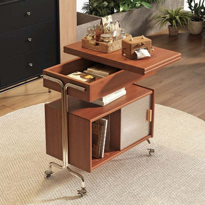 Nordic Wood 3-Tier Storage — Walnut Color