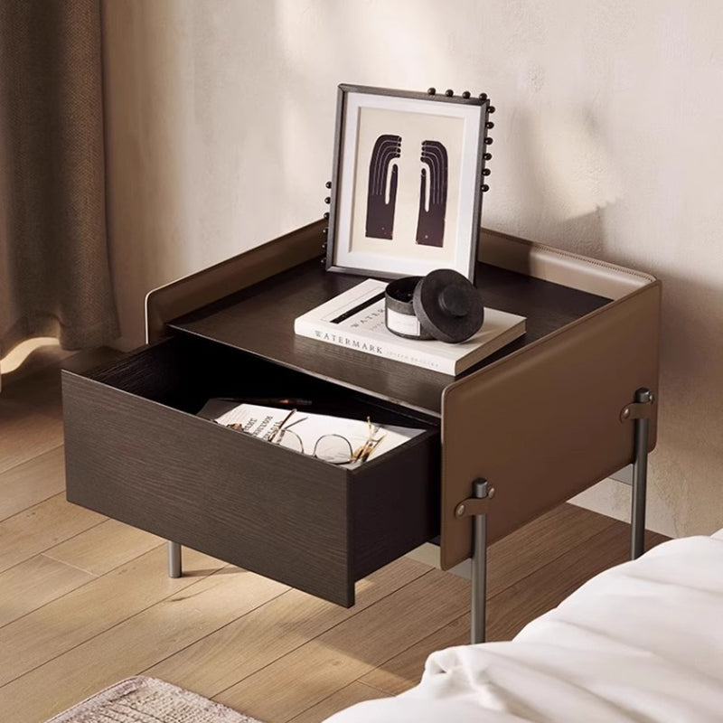 Minimalist Wood 1-Drawer Cabinet