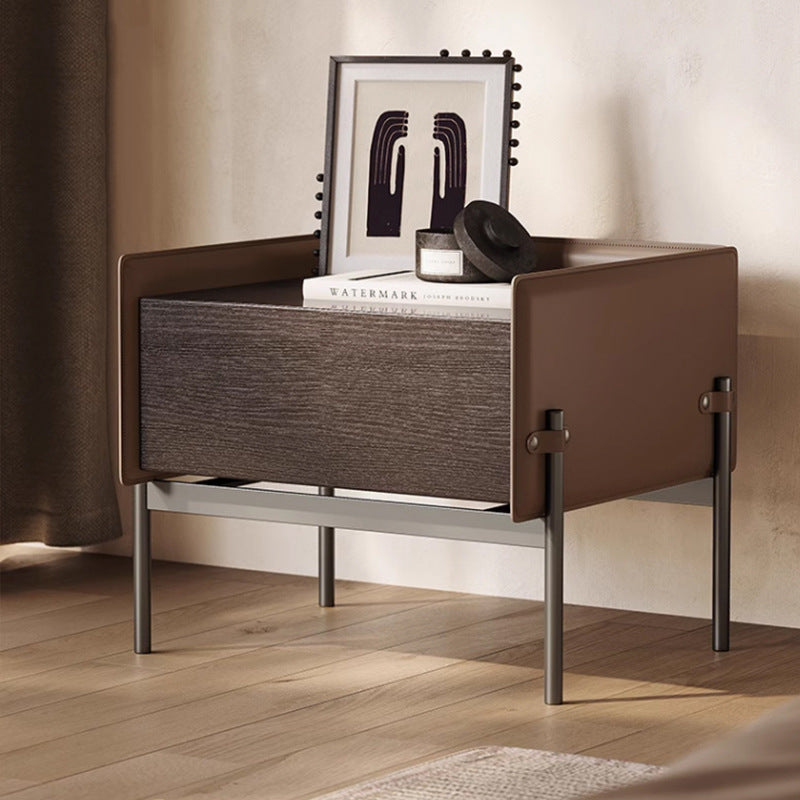 Minimalist Wood 1-Drawer Cabinet