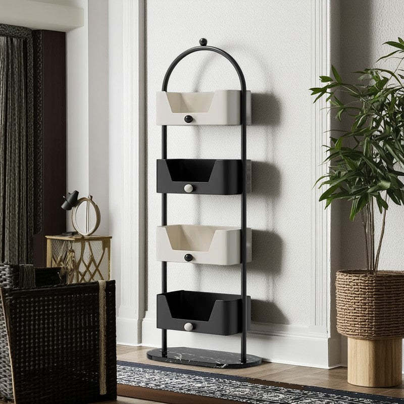 Minimalist Iron 4-Tier Storage Rack