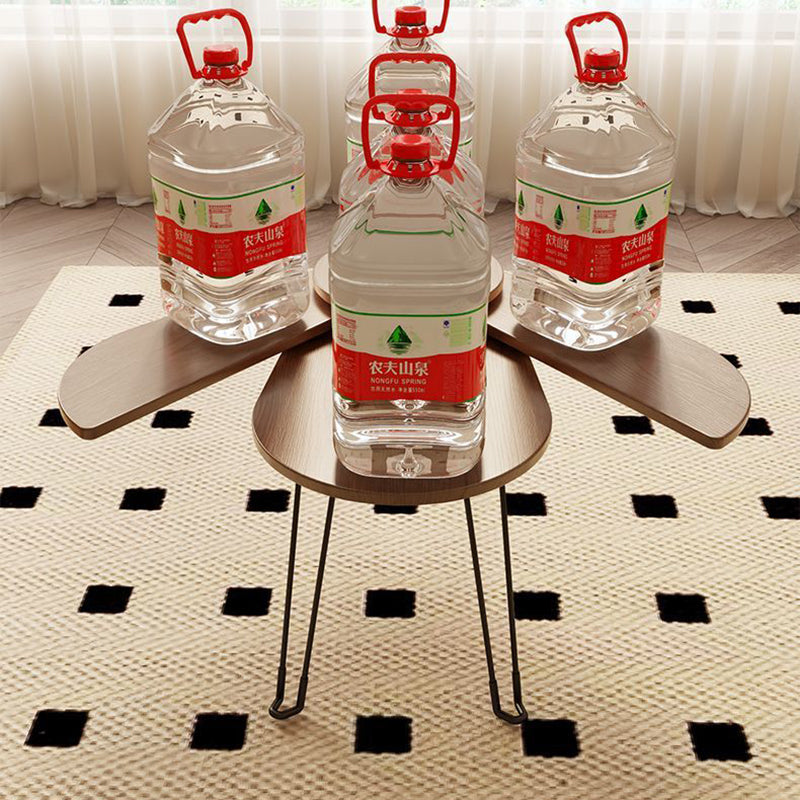Contemporary Wood Metal Beetle-Shaped Coffee Table