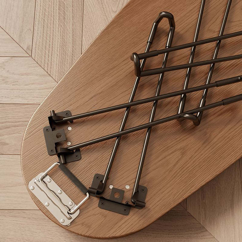 Contemporary Wood Metal Beetle-Shaped Coffee Table