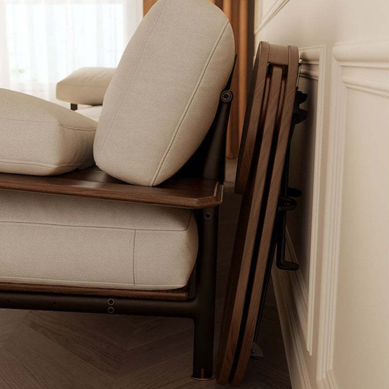 Contemporary Wood Metal Beetle-Shaped Coffee Table