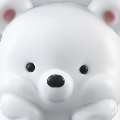 Contemporary Resin Bear-Shaped Side Table