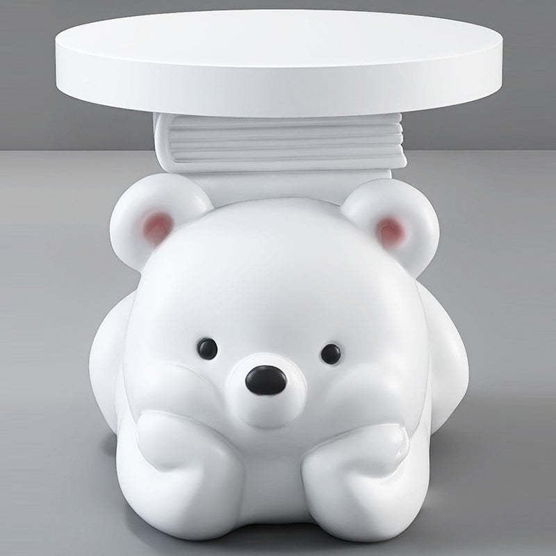 Contemporary Resin Bear-Shaped Side Table