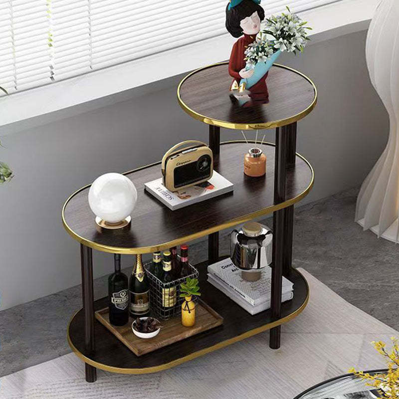 Slab rock wood glass marble end & side tables for living room