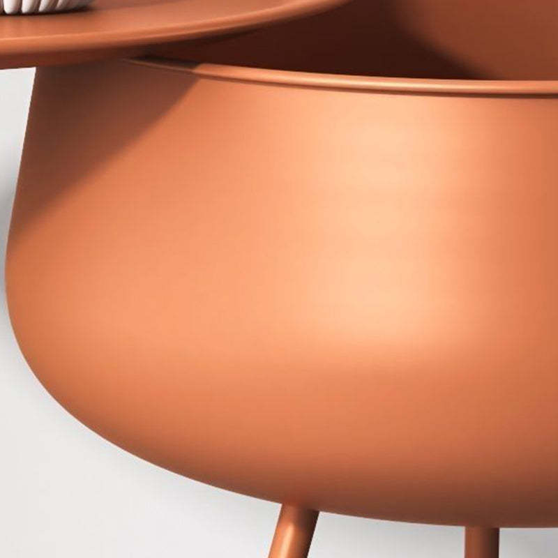 Nordic Iron Round 1-Storage Nightstand