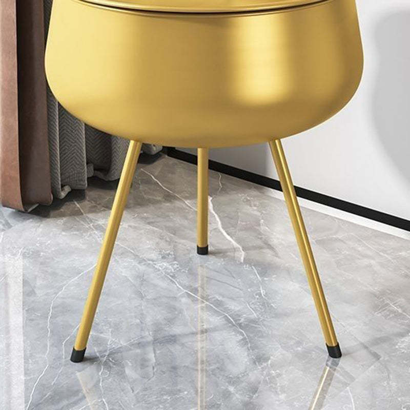 Nordic Iron Round 1-Storage Nightstand