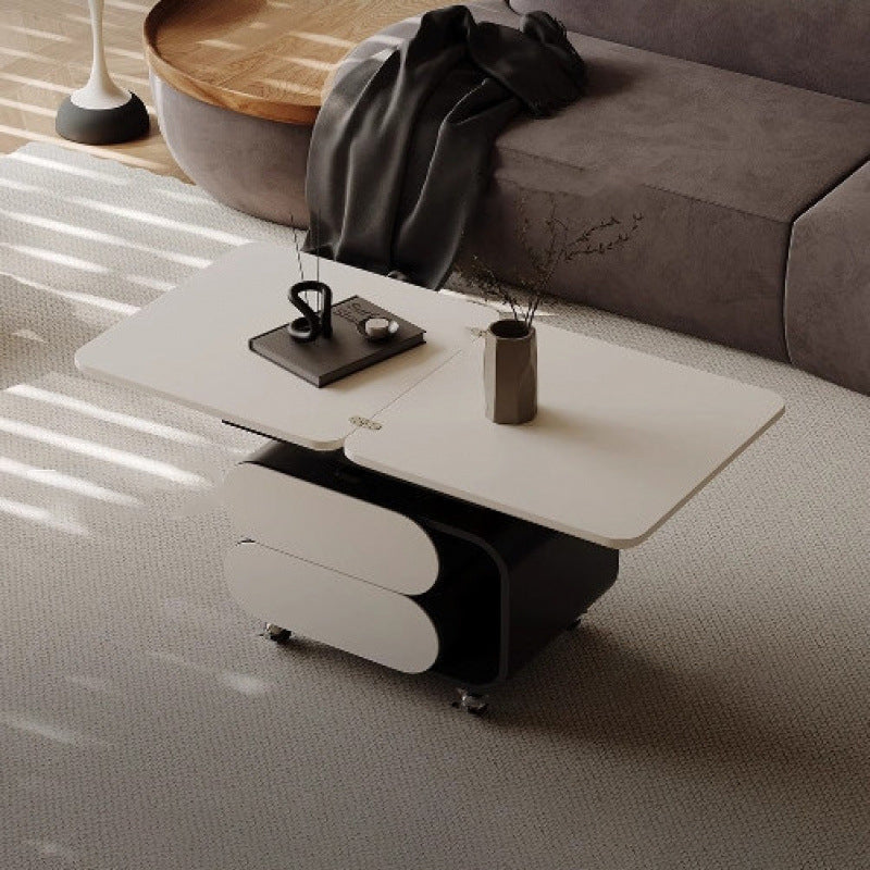 Nordic Plank Stainless Steel Lift-Top Coffee Table
