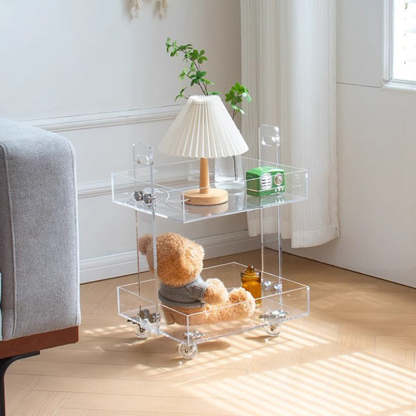 Minimalist Acrylic 2/3-Tier Side Table