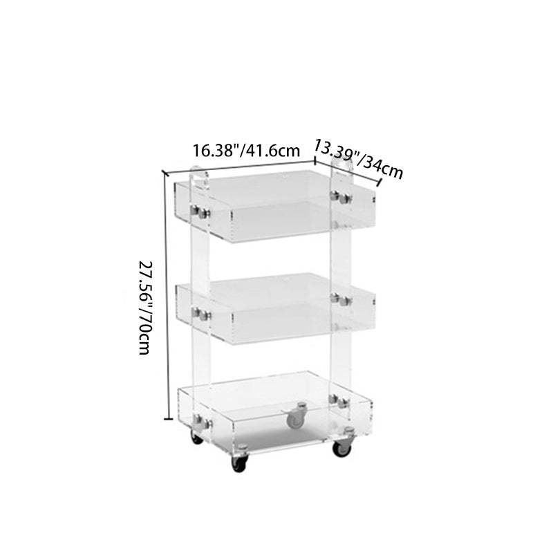 Minimalist Acrylic 2/3-Tier Side Table