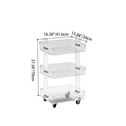 Minimalist Acrylic 2/3-Tier Side Table