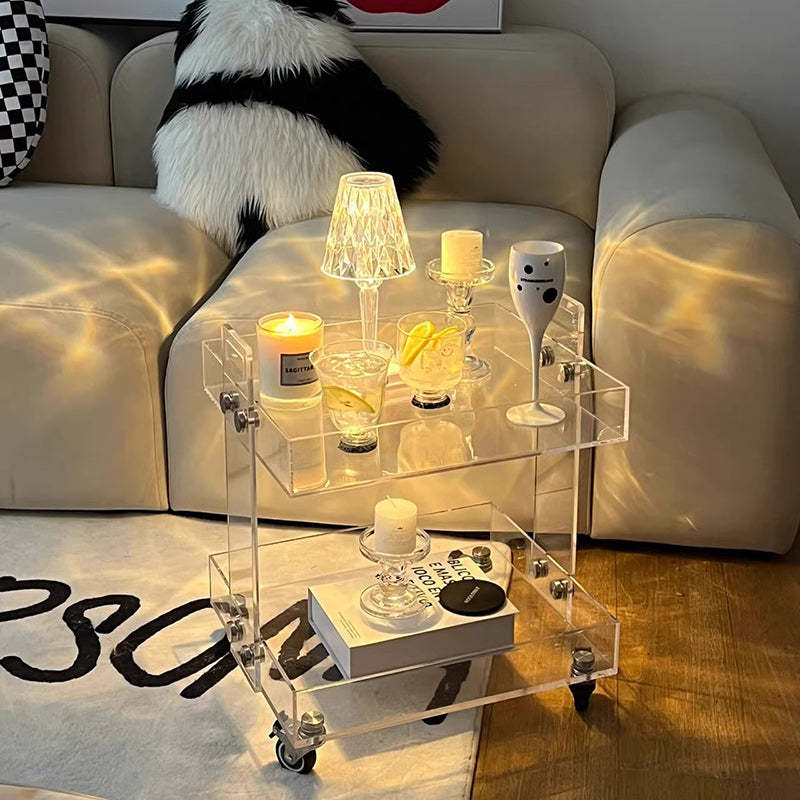 Minimalist Acrylic 2/3-Tier Side Table