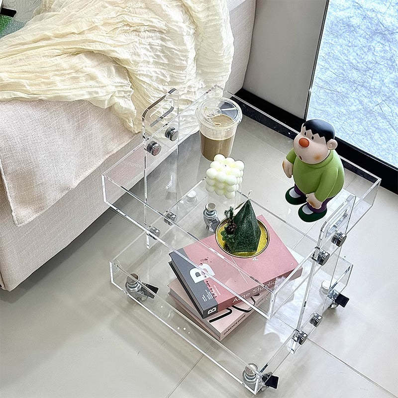 Minimalist Acrylic 2/3-Tier Side Table