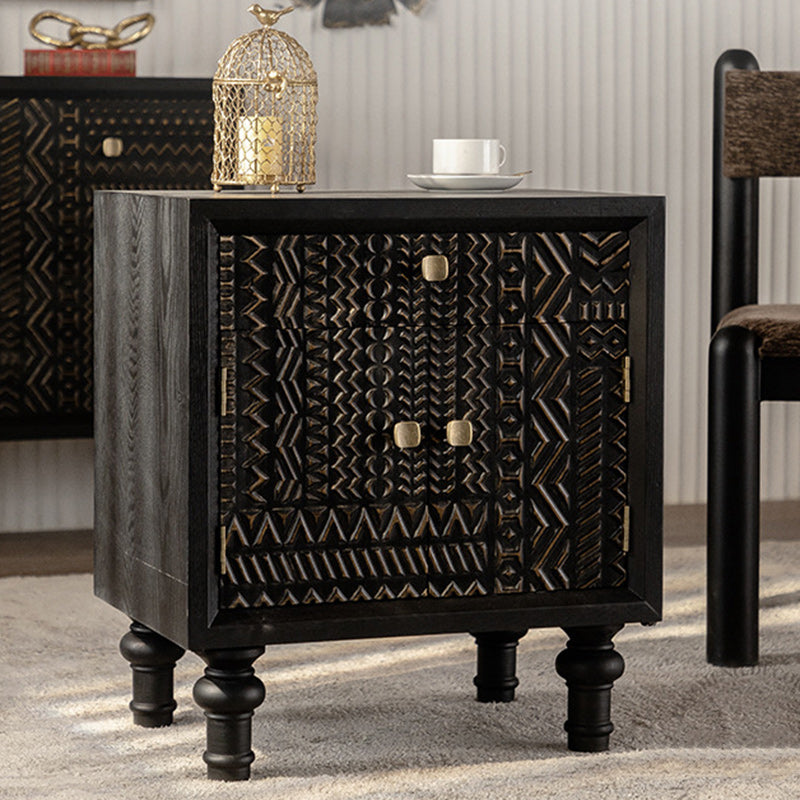 Wood traditional 1-drawer nightstands