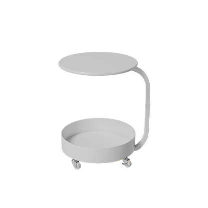 Minimalist Marble Iron 2-Tier Round Side Table