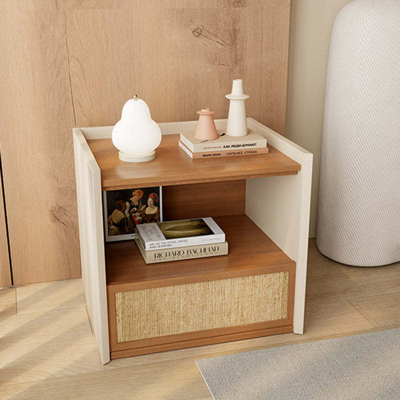 Nordic Wood 1-Drawer Nightstand