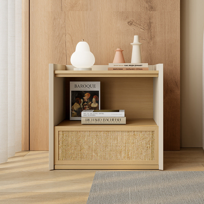 Nordic Wood 1-Drawer Nightstand — Original Wood Color