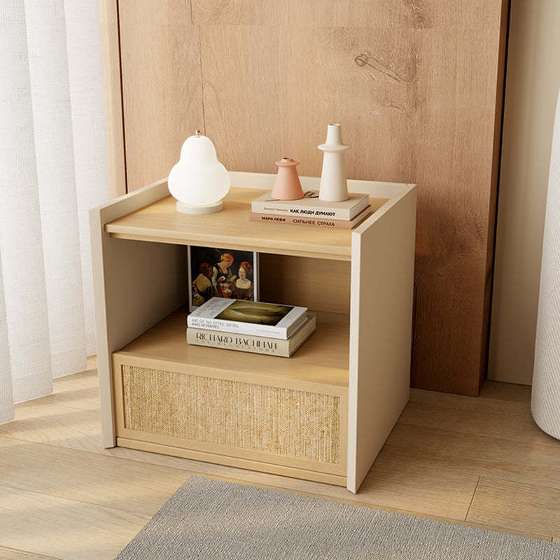 Nordic Wood 1-Drawer Nightstand — Original Wood Color