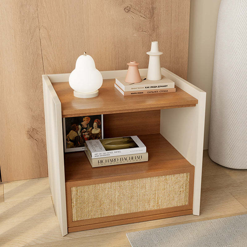 Nordic Wood 1-Drawer Nightstand