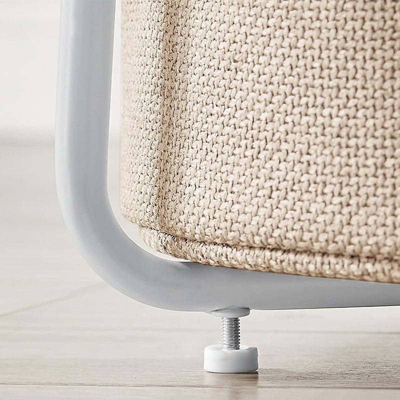 Minimalist Metal Round Fabric Basket Side Table