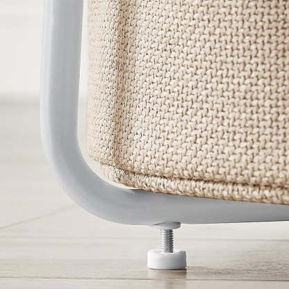 Minimalist Metal Round Fabric Basket Side Table