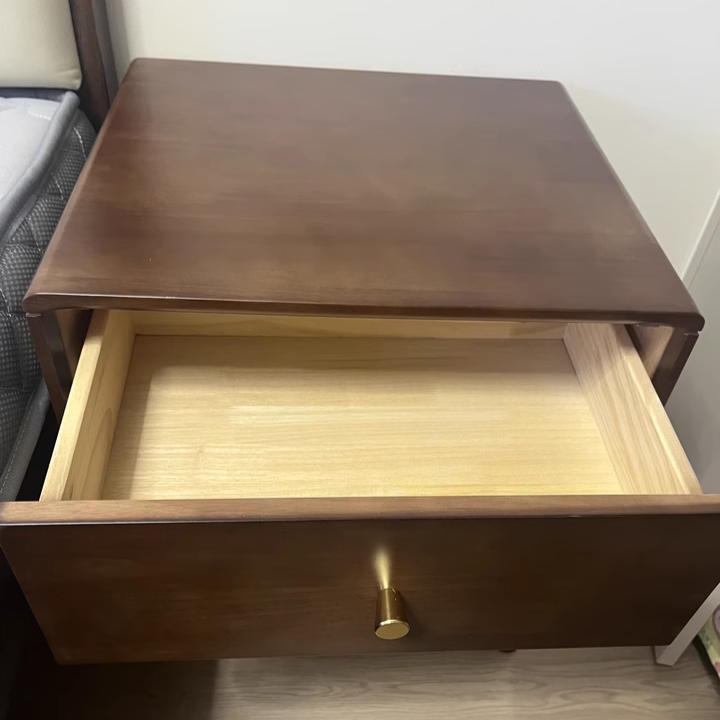 Minimalist Wood 2-Drawer Nightstand