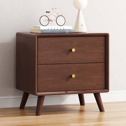 Minimalist Wood 2-Drawer Nightstand