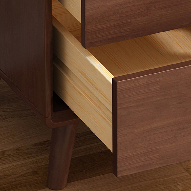 Minimalist Wood 2-Drawer Nightstand