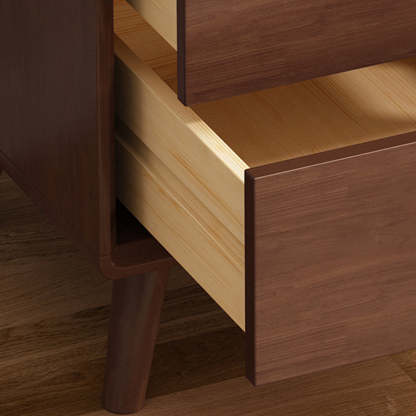 Minimalist Wood 2-Drawer Nightstand