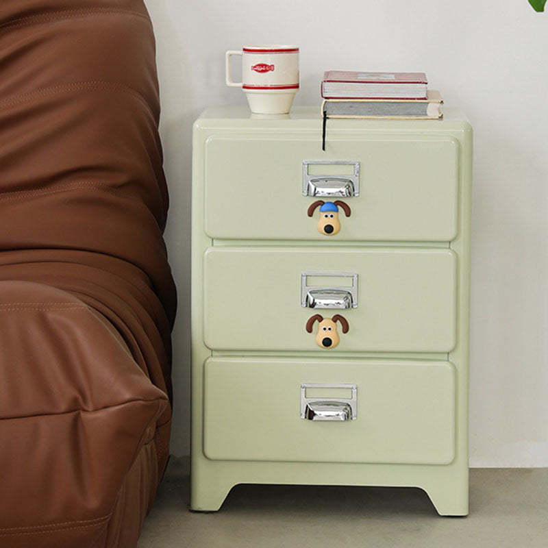 Japanese Iron 3-Drawer Nightstand