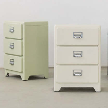 Japanese Iron 3-Drawer Nightstand