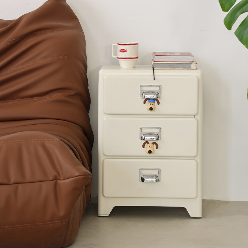 Japanese Iron 3-Drawer Nightstand
