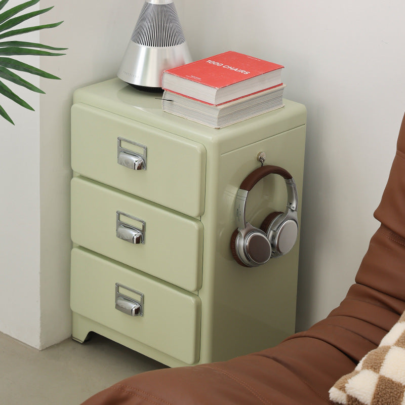 Japanese Iron 3-Drawer Nightstand