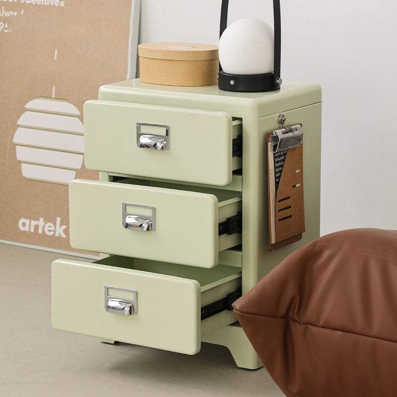 Japanese Iron 3-Drawer Nightstand