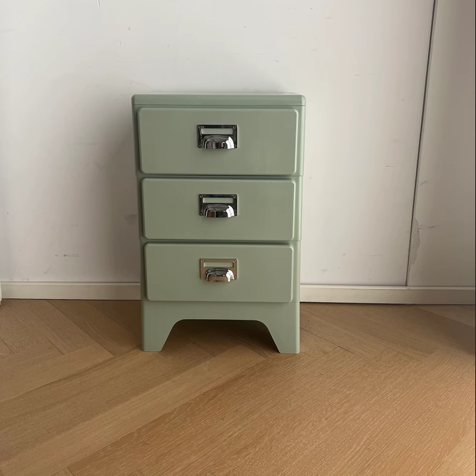 Japanese Iron 3-Drawer Nightstand