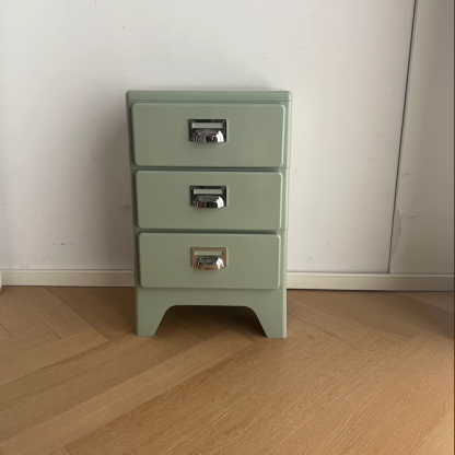 Japanese Iron 3-Drawer Nightstand