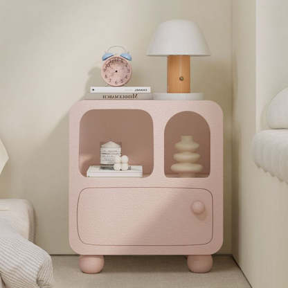 Nordic E1 Board 1-Drawer Nightstand — White