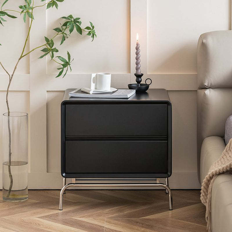Wood nordic 2-drawer nightstands