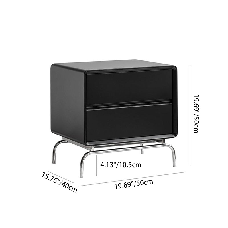 Nordic Wood 2-Drawer Nightstand