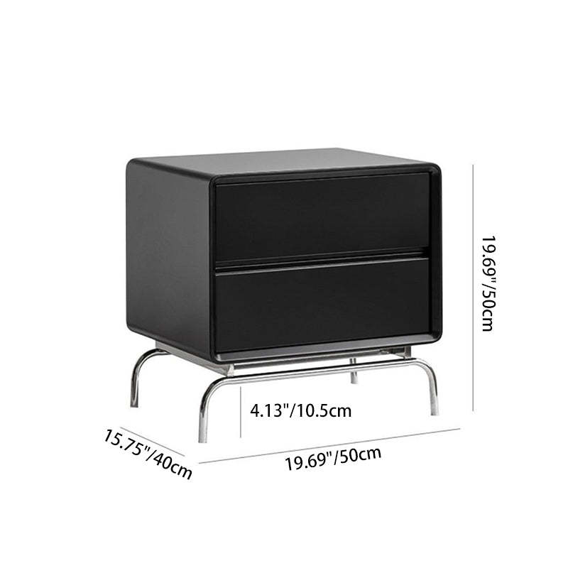 Nordic Wood 2-Drawer Nightstand