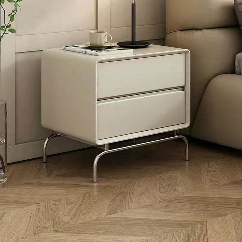 Nordic 2-drawer white nightstands, Lighom