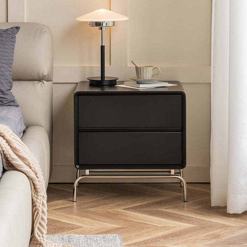 Nordic Wood 2-Drawer Nightstand