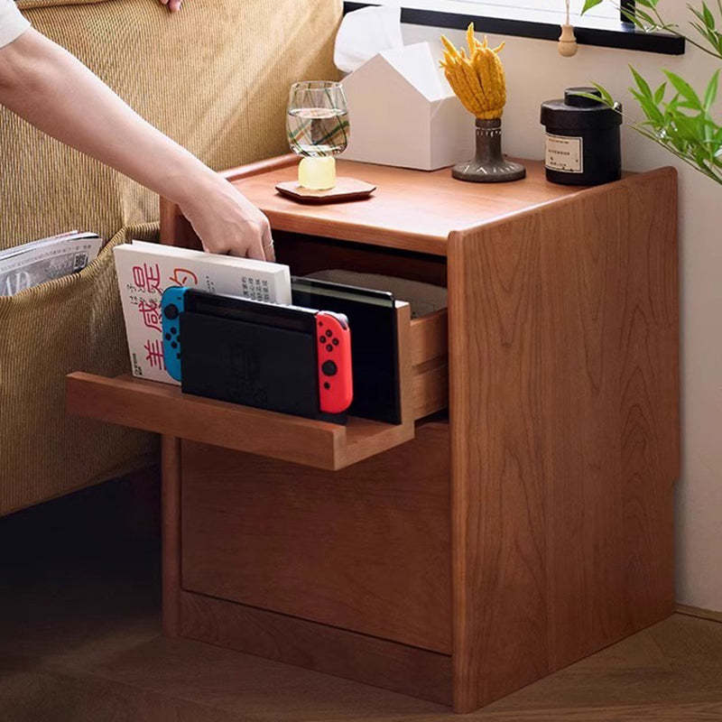Nordic Wood 2-Drawer Nightstand