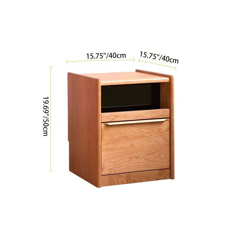 Nordic Wood 2-Drawer Nightstand