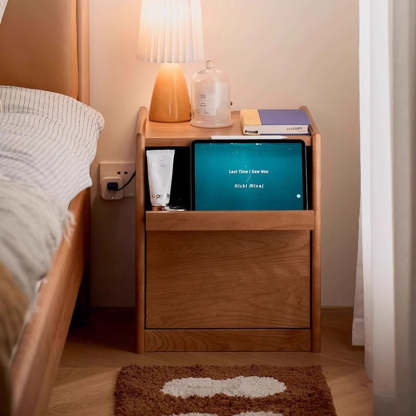 Nordic Wood 2-Drawer Nightstand