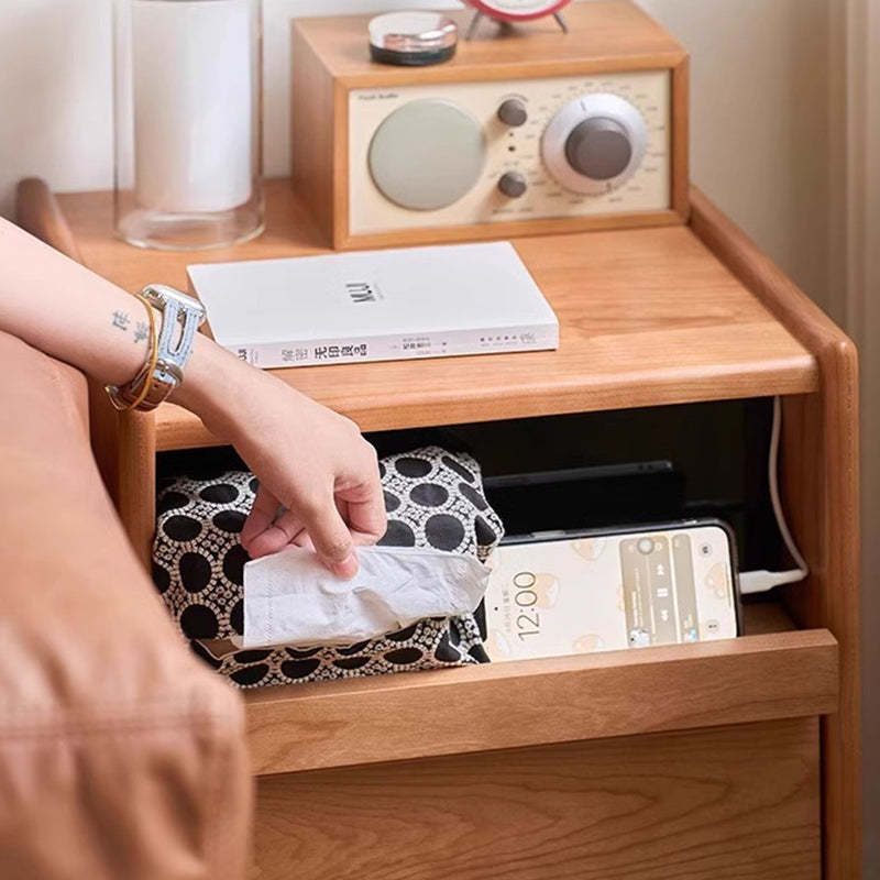 Nordic Wood 2-Drawer Nightstand