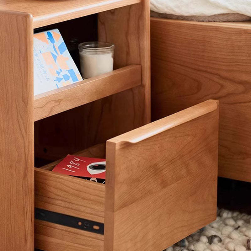 Nordic Wood 2-Drawer Nightstand